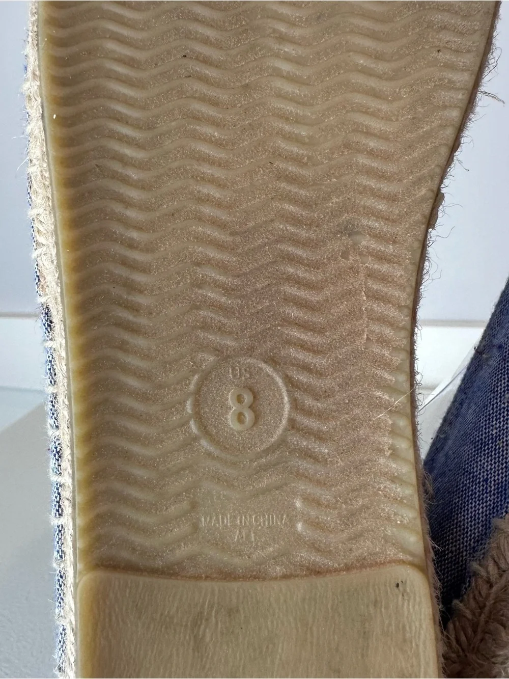 Soludos Mary Matson Blue Yellow Summer Sunshine Espadrille Shoes Size 8